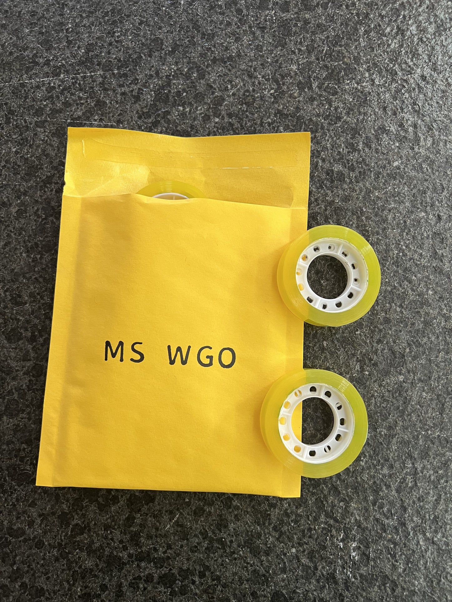 MS WGO 10 Rolls Clear Transparent Tape Gummed Tape for Stationery Household Use