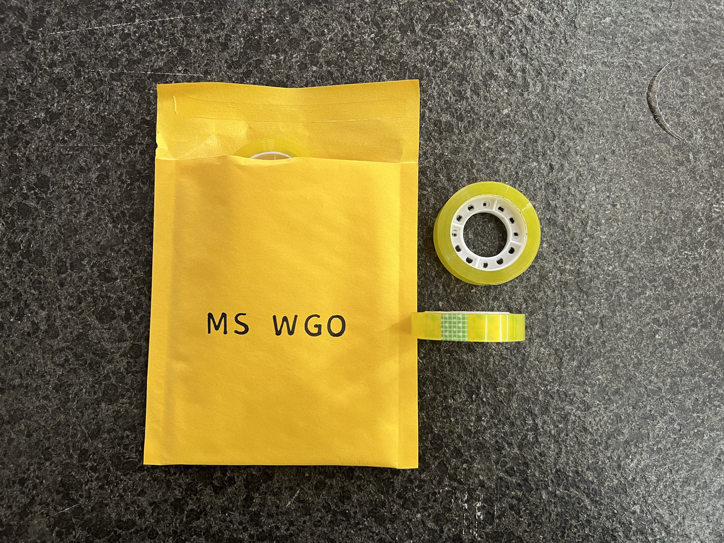 MS WGO 10 Rolls Clear Transparent Tape Gummed Tape for Stationery Household Use