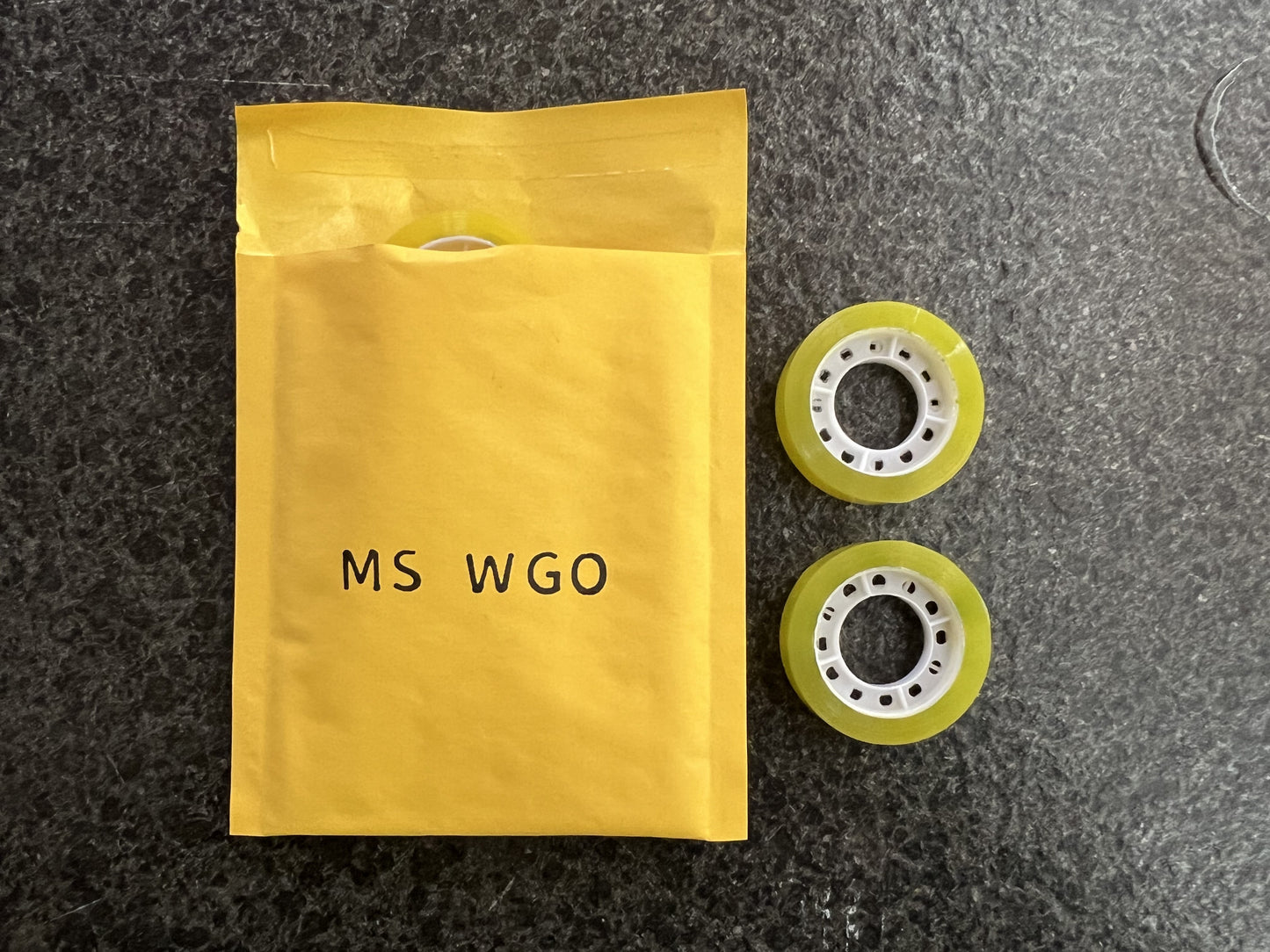 MS WGO 10 Rolls Clear Transparent Tape Gummed Tape for Stationery Household Use