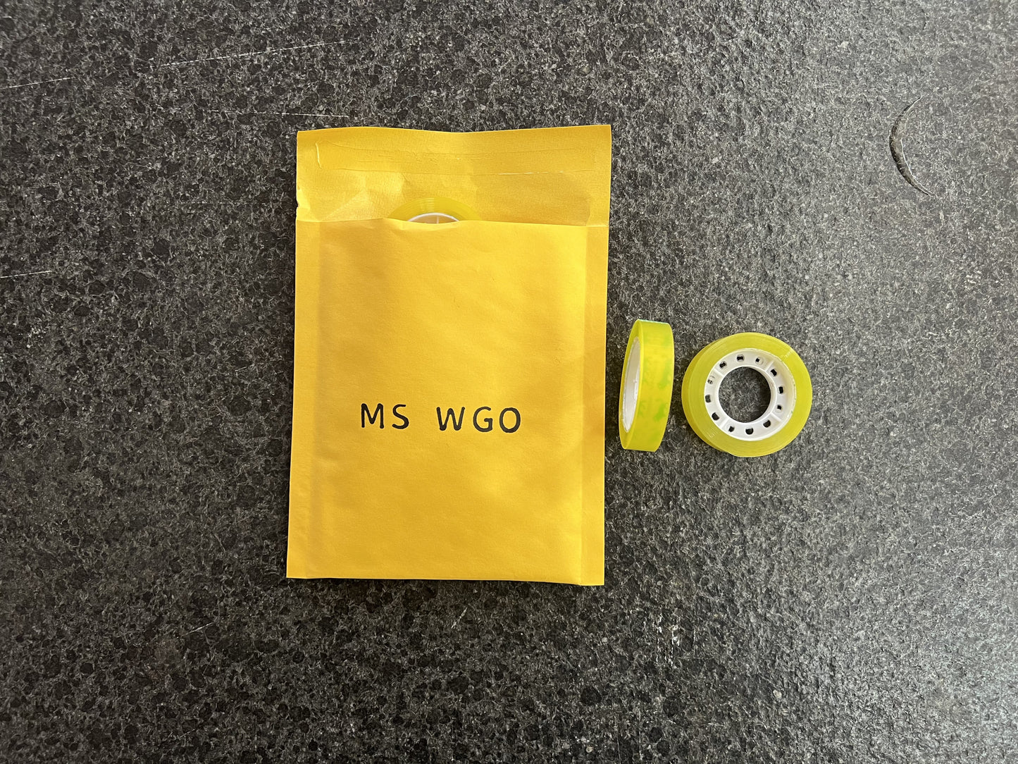 MS WGO 10 Rolls Clear Transparent Tape Gummed Tape for Stationery Household Use